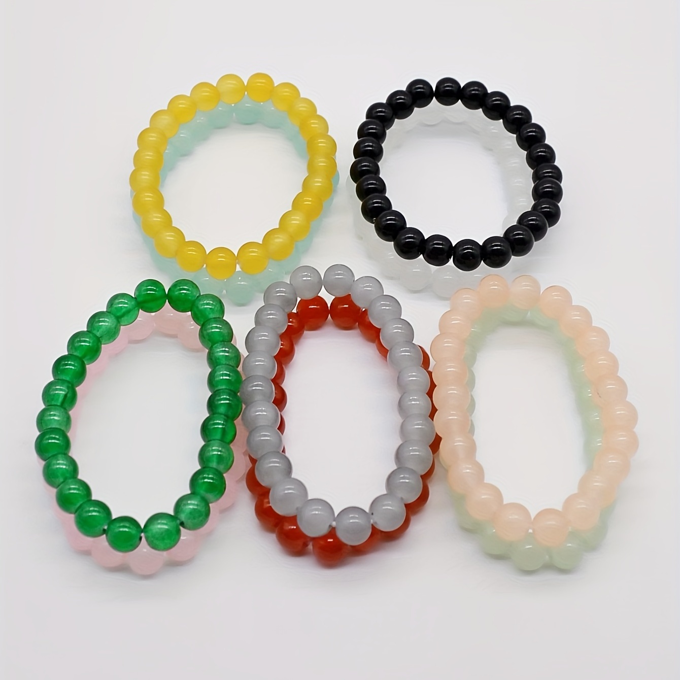 10pcs Jelly Round Glass Beads DIY Bracelet Hand String